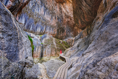 Wooden walkways of The Parrizal route