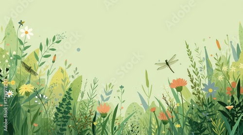 spring flowers background