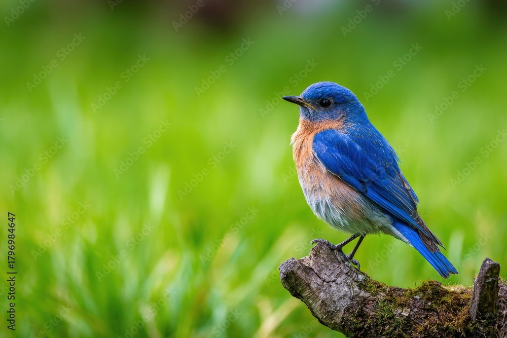 Obraz premium A bluebird perched on a branch