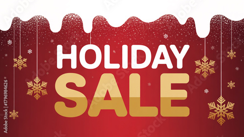 Holiday sale poster