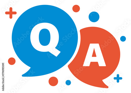 ポップなQ&Aのイラスト