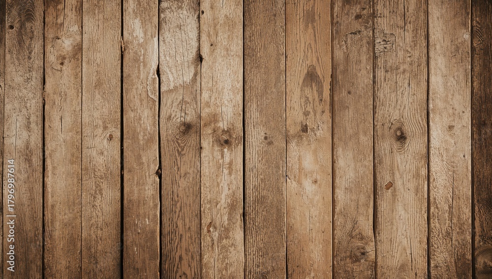 Fototapeta premium Aged timber planks with a rustic appeal, suitable for text overlay and layout