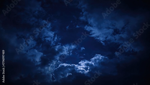 Dramatic Overcast Night Sky, atmospheric conditions,