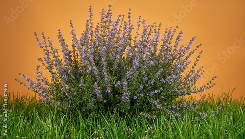 Fototapeta Naklejka Na Ścianę i Meble -  Thyme flowers - Thymus sp. during the summer season, highlighting seasonal change
