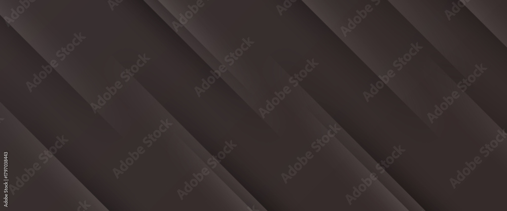 Obraz premium Abstract papercut 3D background with overlap orange shapes on dark brown color background. abstract brown background.