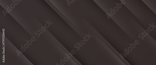 Abstract papercut 3D background with overlap orange shapes on dark brown color background. abstract brown background.