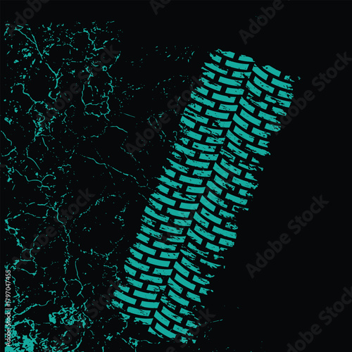 Abstract glowing teal and green organic patterns on a dark background with intricate details and textures