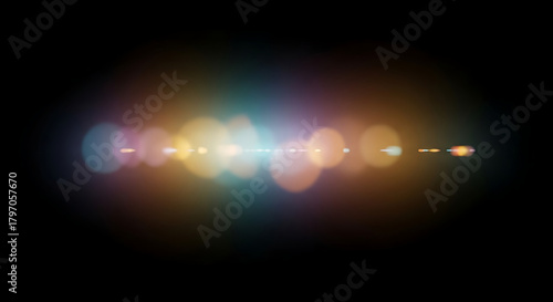 Vibrant bokeh light flares create a magical, ethereal glow perfect for adding artistic flair to any project, evoking wonder and excitement.