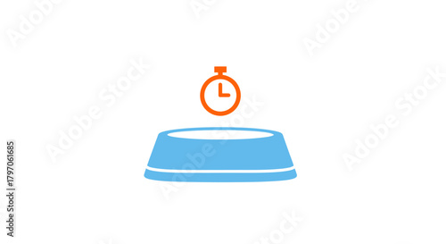 Time for pets to eat with this pet bowl and timer, showing scheduled meal times and portion control for healthy feeding habits and routines for happy pets