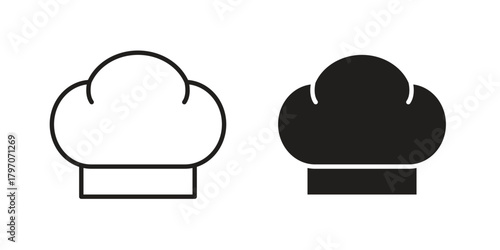 Chef hat icon for template. Icon vector graphic set
