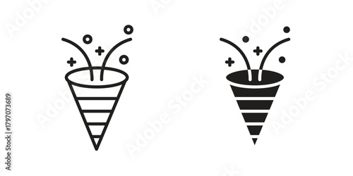 Confetti icon for template. Icon vector graphic set