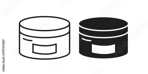 Cream icon for template. Icon vector graphic set