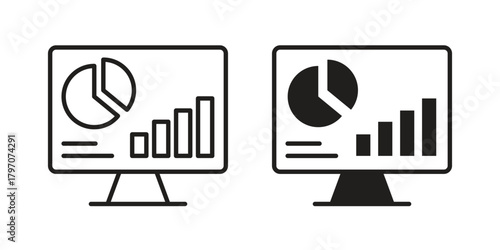 Dashboard icon for template. Icon vector graphic set