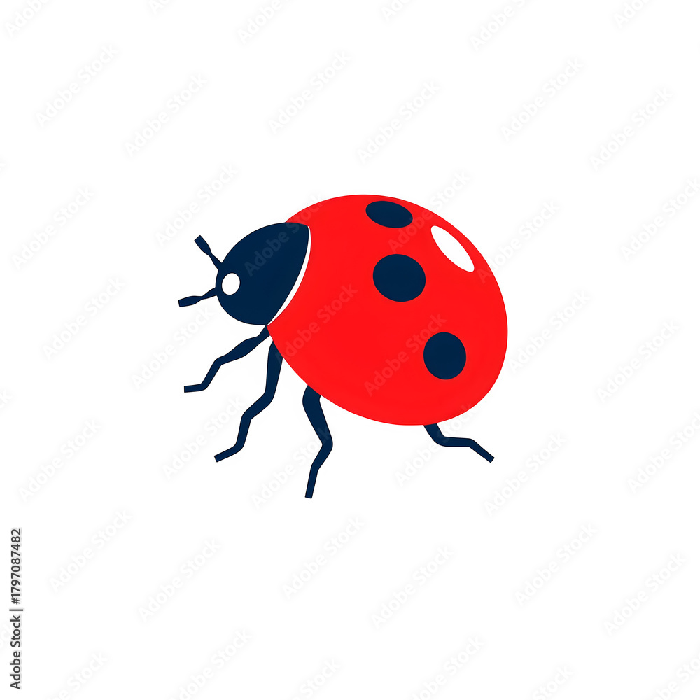 Obraz premium ladybug on white background