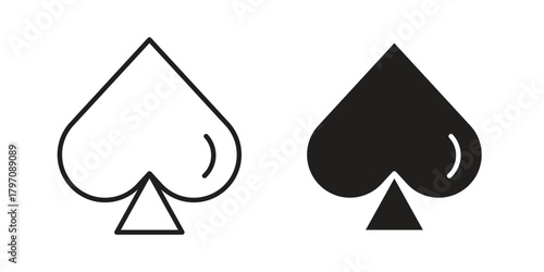 Card-spade icon for your website design, logo, app, UI. EPS10