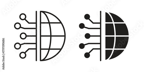 Digital transformation icon for your website design, logo, app, UI. EPS10