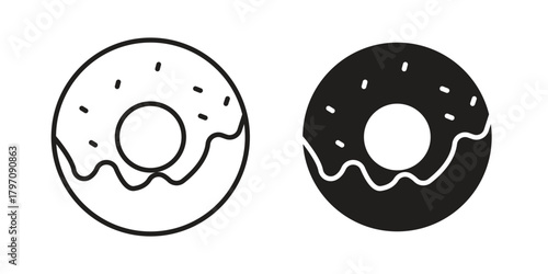 Donut icon for your website design, logo, app, UI. EPS10