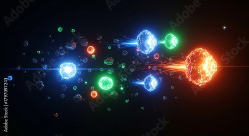 Wallpaper Mural particles vortex energy dancing Torontodigital.ca