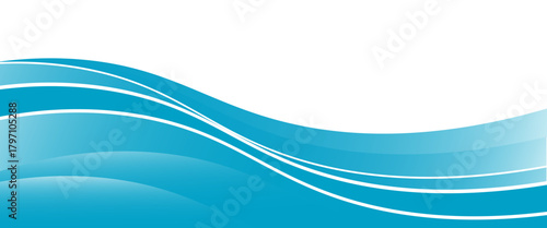 Blue and white business wave banner background.eps 10.
