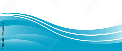 Blue and white business wave banner background.eps 10.