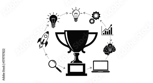 Versatile vector graphic design with a broad spectrum of colors and typography suitable for diverse creative projects and branding applications