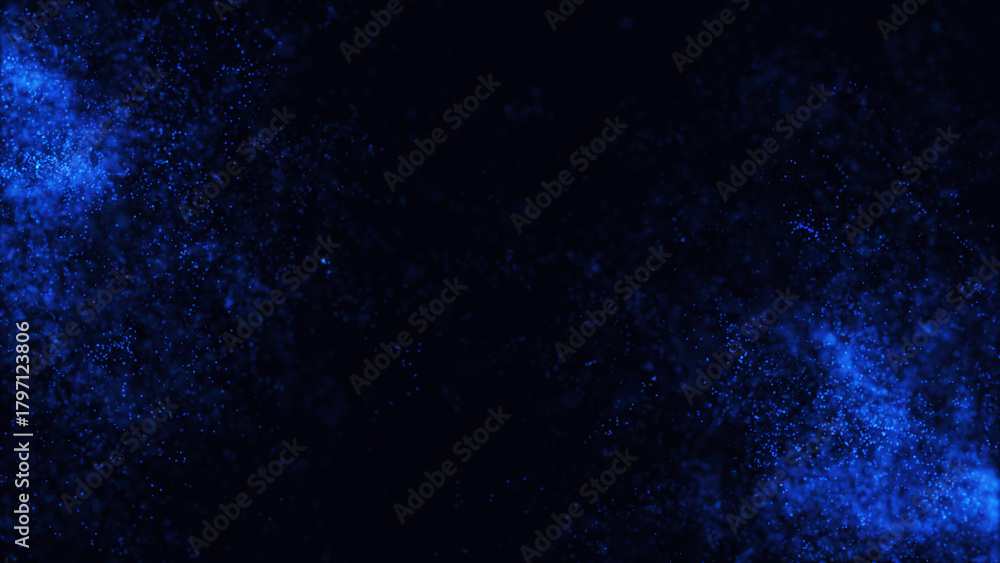 Obraz premium dark blue background with particles