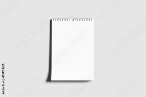 Blank Wall Calendar Mockup