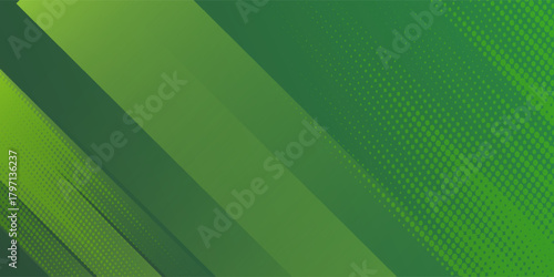 Abstract green sporty background template vector with shiny lines and lights. Green background with strong pattern design