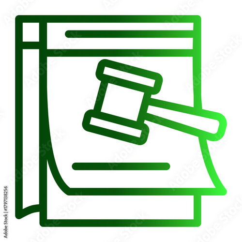Legal Event Schedule icon from the Notary icon collection (Outline Gradient Style)