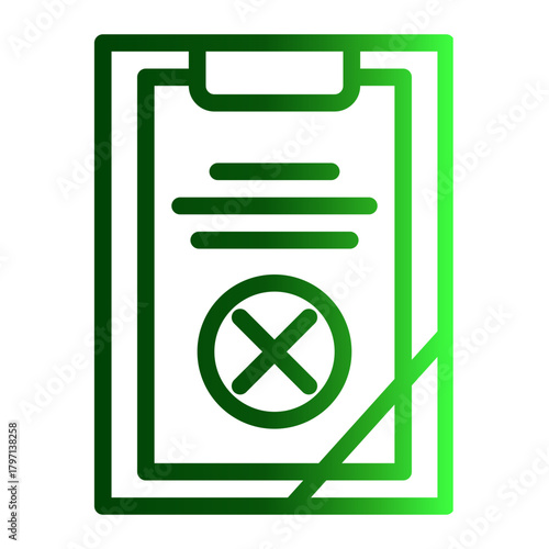 Testamentary Document Certification icon from the Notary icon collection (Outline Gradient Style)