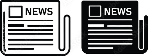 News is printed in black and white colors on the newspaper sheets