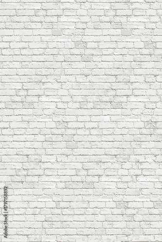 Texture of a white brick wall vector illustration