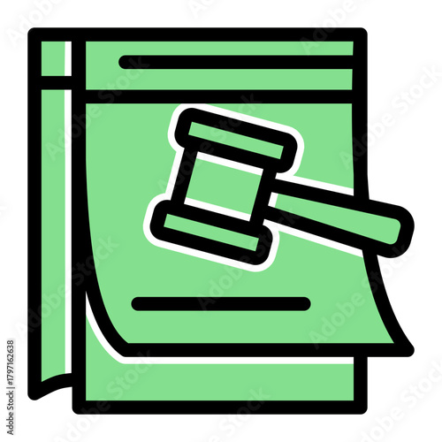 Legal Event Schedule icon from the Notary icon collection (Glyph Color Lineal Style)