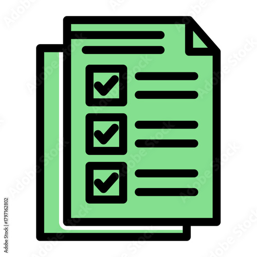 Legal Document Paperwork Archive icon from the Notary icon collection (Glyph Color Lineal Style)