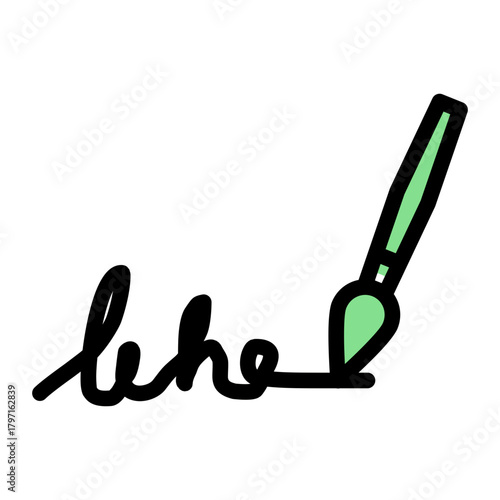 Document Signing Authorization icon from the Notary icon collection (Glyph Color Lineal Style)