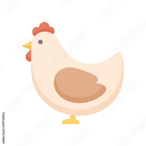 Light Brown Chicken Side View