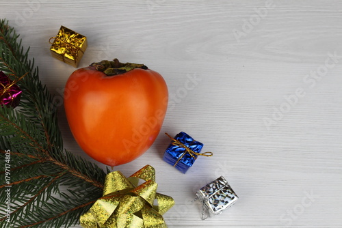 Persimmon will be a wonderful dessert on the festive table.