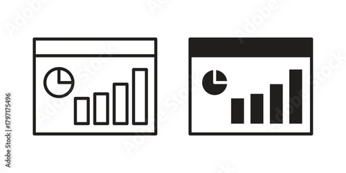 Dashboard icon in filled, thin line, stroke style for website and apps