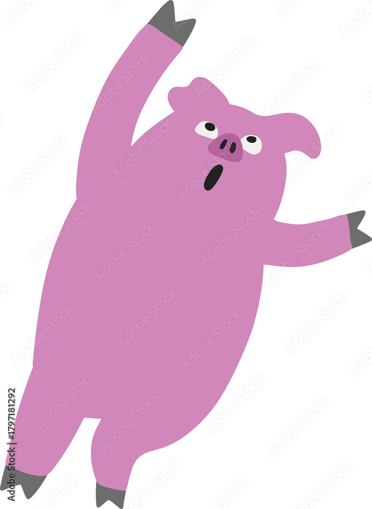 Naklejka premium 돼지