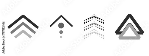 Swipe arrow, scroll or slide button. Set simple modern for social media with business infographic. Up arrow Ui button symbol. Swipe Up icons for social media stories. 