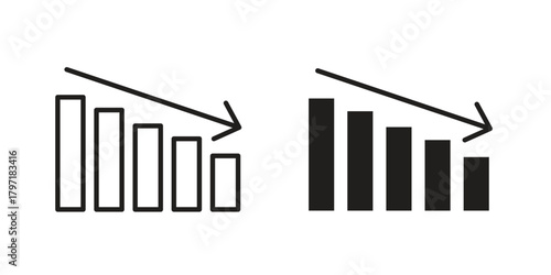Chat arrow down icon designs collection for mobile, ui, web.