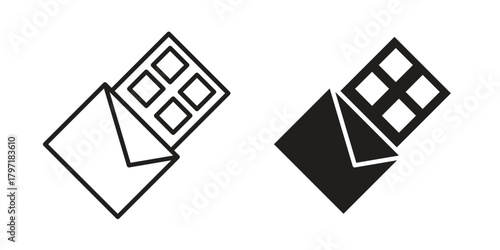 Chocolate icon designs collection for mobile, ui, web.