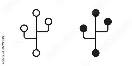 Code branch icon designs collection for mobile, ui, web.