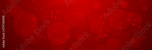 Abstract dark red background with glowing bokeh and sparkles