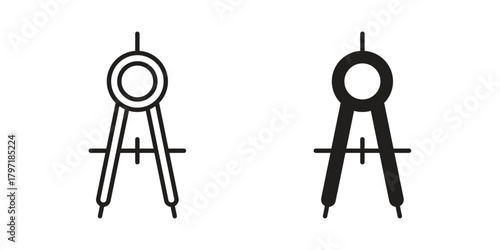 Drafting compass icon