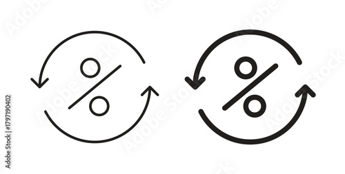 Exchange rate icon symbol. Vector EPS 10. line and glyph icon