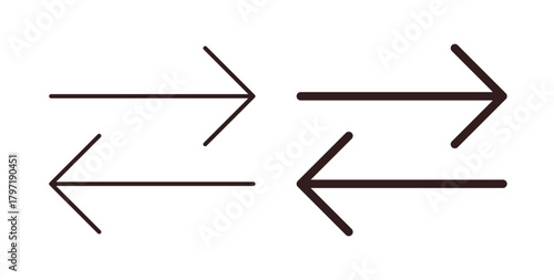 Exchange icon symbol. Vector EPS 10. line and glyph icon