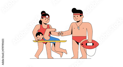 Lifeguards: Providing Professional Assistance and Saving Lives, Ready to Respond Quickly