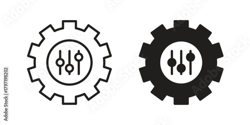 Customized icon doodle set. editable outline stroke vector eps