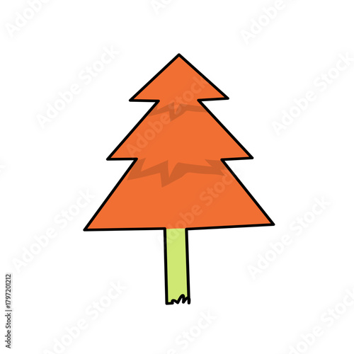 christmas tree vector illustration